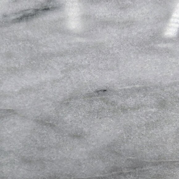 Marble Cheese Plate Tray Round Charcuterie Serving Footed White Grey Read - Picture 5 of 7